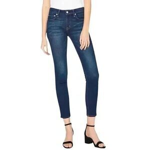 Banana Republic Women's Premium Dark Blue Denim Poly/Cotton/Spandex Skinny Ankle